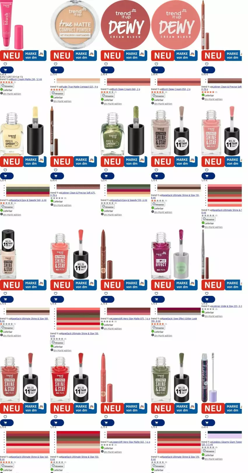 Aktueller Prospekt Dm Drogerie - Prospekte - von 21.07 bis 30.07.2025 - strona 11 - produkty: Effect, eis, hero, lack, Lipgloss, Lippenstift, Nagellack, spee, Ti