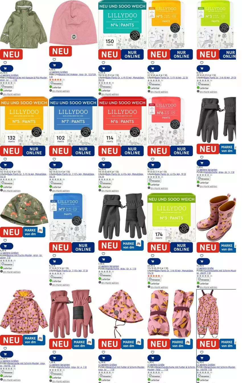 Aktueller Prospekt Dm Drogerie - Prospekte - von 21.07 bis 30.07.2025 - strona 14 - produkty: akku, arla, Beanie, eis, Gummistiefel, handschuhe, hose, Jacke, Pants, pils, Ria, schuhe, tee, Ti, usb
