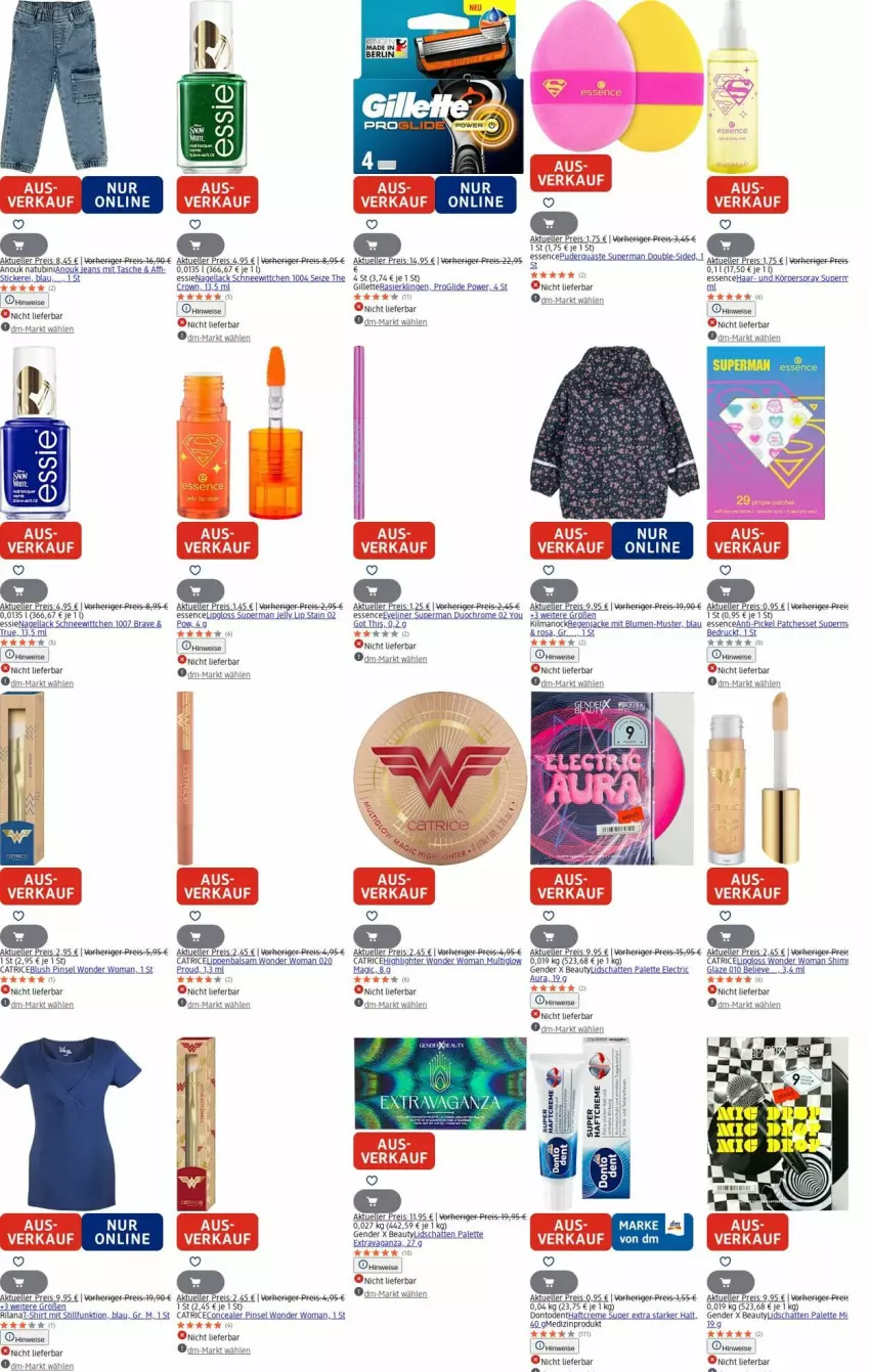 Aktueller Prospekt Dm Drogerie - Prospekte - von 21.07 bis 30.07.2025 - strona 26 - produkty: balsam, blume, creme, eis, elle, Eyeliner, gillette, Haftcreme, iglo, Jacke, jeans, Körperspray, lack, Lipgloss, Lippenbalsam, Nagellack, Palette, Pinsel, Rasierklinge, rasierklingen, reis, shirt, siena, Tasche, Ti, Yo