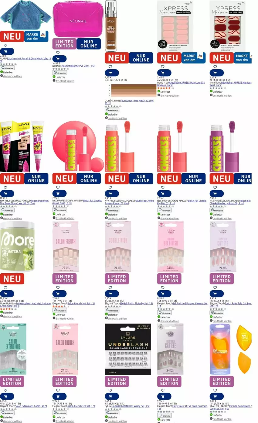 Aktueller Prospekt Dm Drogerie - Prospekte - von 21.07 bis 30.07.2025 - strona 4 - produkty: blueberry, dell, eis, elle, Engel, Flowers, kosmetik, Kosmetiktasche, latte, Lätzche, LG, Lipgloss, mac, mam, Papaya, rel, sim, swirl, Tasche, Ti