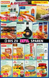 Gazetka promocyjna Norma - Norma - Gazetka - ważna od 22.04 do 22.04.2024 - strona 6 - produkty: auer, Brühwurst, chili, creme, eis, fisch, flasche, fleisch, gewürz, gin, gulasch, Gulaschcreme, HP, in olivenöl, kabanos, kakao, kirsch, knoblauch, krakauer, kräuter, kräuterlikör, kühlregal, Letscho, LG, likör, mac, Muscheln, olive, oliven, olivenöl, paprika, pril, radler, regal, saft, salami, Sardinen, schinken, schinkenwurst, schwein, schweine, schweinefleisch, Spezi, Sprotten, thunfisch, Ti, Ungarische Salami, wein, weine, Wels, wurst, zwiebel