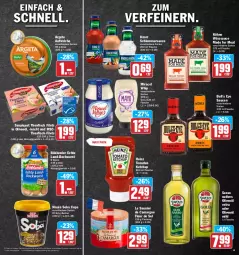 Gazetka promocyjna Hit - Prospekte - Gazetka - ważna od 02.04 do 02.04.2022 - strona 15 - produkty: aufstrich, Becher, bockwurst, böklunder, camargue, eis, elle, filet, filets, fisch, fische, Fischer, flasche, heinz, in olivenöl, ketchup, knorr, Kühne, miracel, miracel whip, natives olivenöl, Nissin, olive, oliven, olivenöl, olivenöl extra, reis, sauce, saucen, saupiquet, Schere, schlemmersauce, teller, thunfisch, thunfisch filets, Ti, tomate, tomaten, tomaten ketchup, wurst, würzsauce