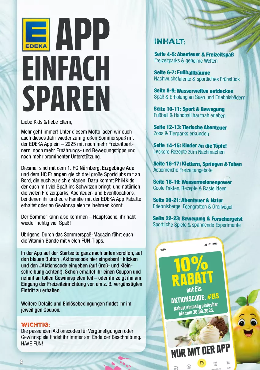 Aktueller Prospekt Marktkauf - Prospekt - von 06.07 bis 12.07.2025 - strona 46 - produkty: angebot, angebote, ball, coupon, decke, deka, eis, ente, Fußball, gewinnspiel, Kinder, mac, magazin, melone, melonen, natur, rezept, rezepte, ring, rwe, sac, Spiele, Sport, Ti, vita, wasser, wassermelone, wassermelonen
