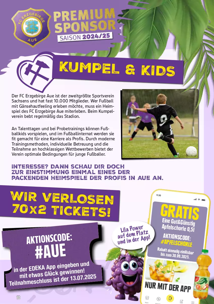 Aktueller Prospekt Marktkauf - Prospekt - von 06.07 bis 12.07.2025 - strona 54 - produkty: apfel, Apfelschorle, ball, deka, elle, erde, Fußball, mac, Mode, sac, schorle, Spiele, Sport, Ti