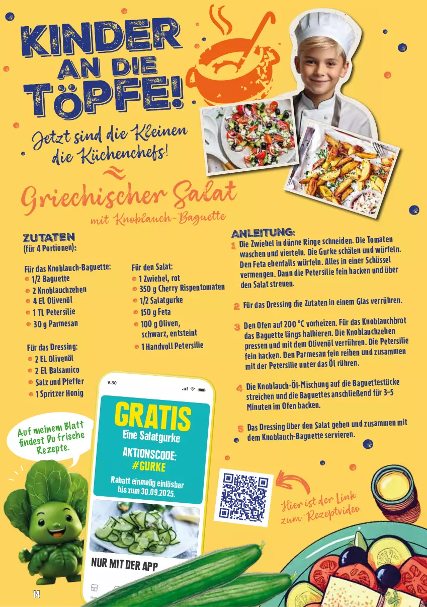Aktueller Prospekt Marktkauf - Prospekt - von 06.07 bis 12.07.2025 - strona 58 - produkty: baguette, baguettes, balsam, balsamico, brot, deo, dressing, feta, gurke, honig, knoblauch, küche, Küchen, mit knoblauch, Ofen, olive, oliven, olivenöl, petersilie, pfeffer, ring, rispentomaten, salat, Salatgurke, salz, schüssel, Ti, tomate, tomaten, würfel, zwiebel
