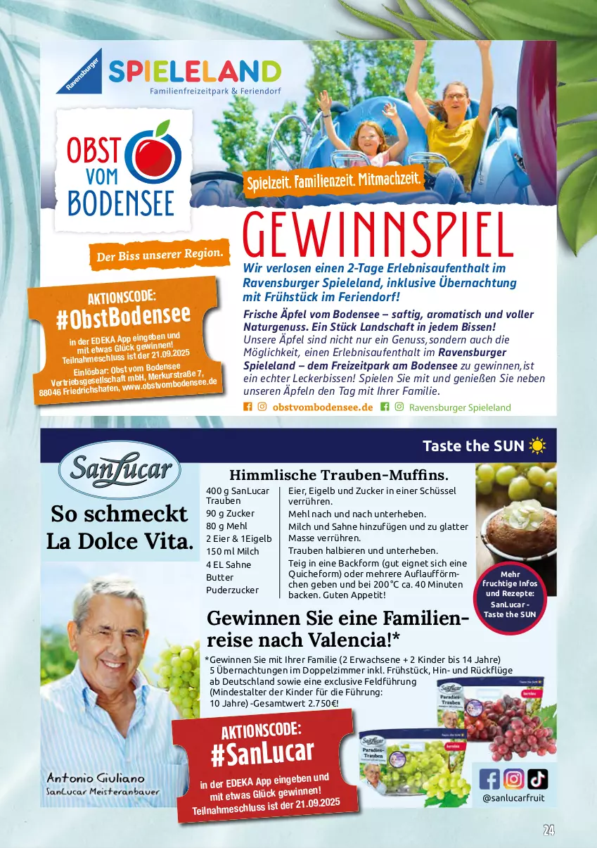 Aktueller Prospekt Marktkauf - Prospekt - von 06.07 bis 12.07.2025 - strona 68 - produkty: Backform, bier, Biere, burger, butter, deka, eier, eis, Elan, frucht, Kinder, latte, mehl, milch, Muffin, muffins, natur, nuss, obst, Quiche, ravensburger, reis, rezept, rezepte, saft, sahne, schüssel, Spiele, Ti, tisch, trauben, vita, zucker