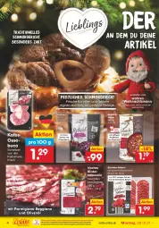 Gazetka promocyjna Netto Marken-Discount - Filial Angebote - Gazetka - ważna od 24.12 do 24.12.2021 - strona 4 - produkty: ACC, axe, beere, beeren, Carpaccio, cranberries, eis, elle, fleisch, gulasch, Gulaschsuppe, Haxe, ilag, Kalbshaxe, karotten, ndk, olive, oliven, olivenöl, parmigiano, parmigiano reggiano, reggiano, reis, rind, rinder, rindfleisch, rotkohl, saft, salami, schinken, schnitten, suppe, Ti, versandkostenfrei, weihnachten