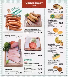 Gazetka promocyjna Aez - Prospekte - Gazetka - ważna od 05.02 do 05.02.2022 - strona 5 - produkty: appenzeller, Bad, beutel, bier, bio, braten, butter, butterkäse, eis, elle, Feigen, frucht, gin, hartkäse, Käse, küche, leberwurst, milch, natur, obazda, pute, putenbrust, Quiche, reis, saft, salami, sauce, schnittkäse, schwein, schweine, schweinebraten, senf, Spezi, spitzenqualität, südtiroler, teller, Ti, tisch, wein, weine, wiener, wurst