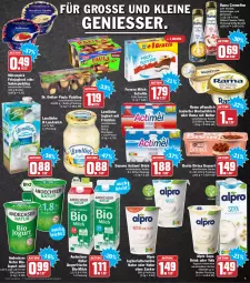 Gazetka promocyjna Aez - Prospekte - Gazetka - ważna od 05.02 do 05.02.2022 - strona 9 - produkty: actimel, actimel drink, alpro, aufstrich, Becher, bio, brot, brotaufstrich, butter, creme, danone, danone actimel drink, dessert, Dr. Oetker, drink, eis, elle, feinjoghurt, ferrero, flasche, früchte, früchten, joghur, joghurt, jogurt, landliebe, landliebe joghurt, landmilch, leine, milch, Milchschnitte, mövenpick, natur, Paula, paula pudding, pudding, rama, rama cremefine, reis, sahne, soya, teller, Ti, Yo, yoghurt, zucker