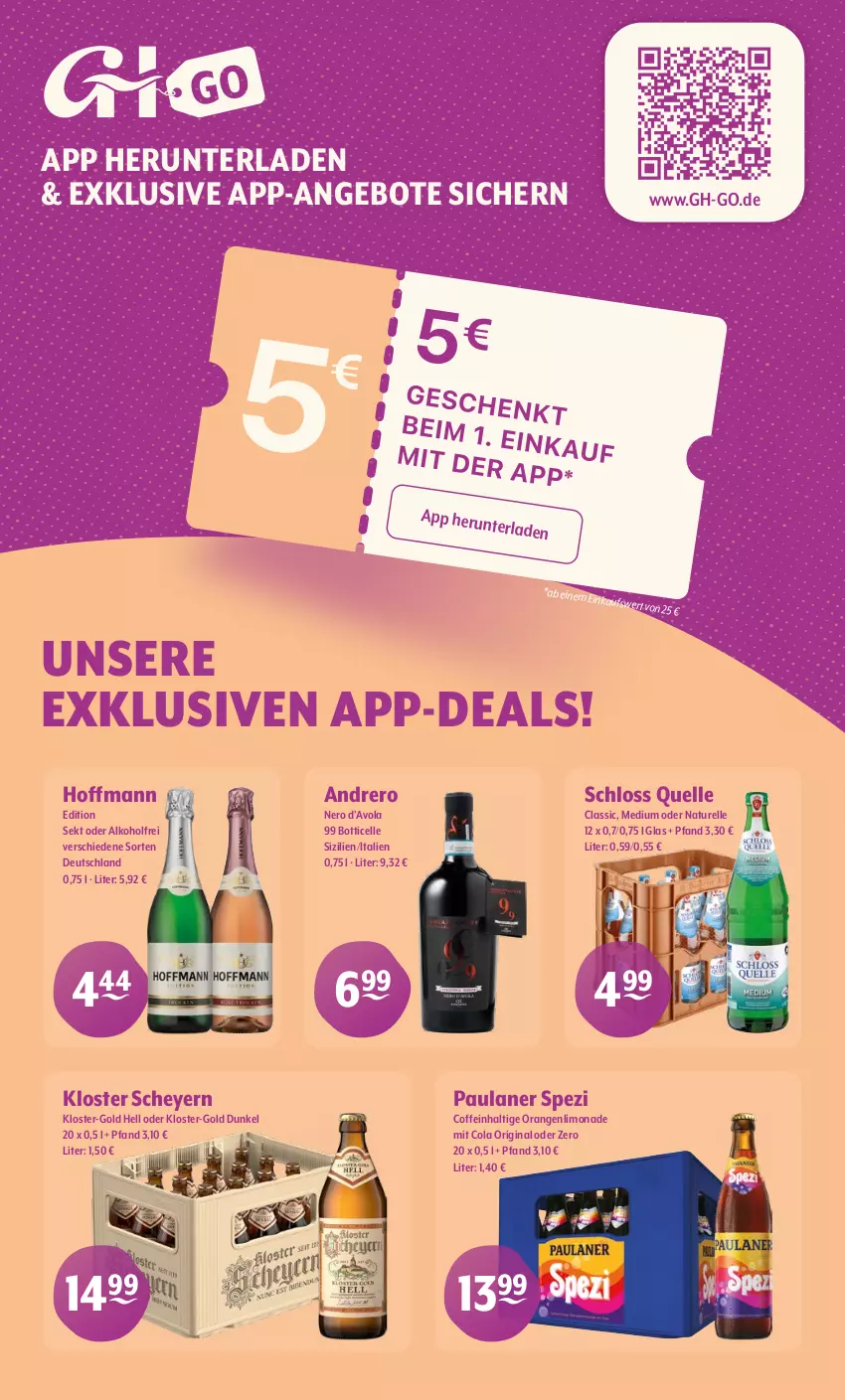 Aktueller Prospekt Getraenke Hoffmann - Prospekte - von 24.11 bis 06.12.2025 - strona 9 - produkty: alkohol, angebot, angebote, coffein, cola, elle, gin, limo, limonade, natur, nero, orange, orangen, Paula, paulaner, rel, sekt, Spezi, Ti