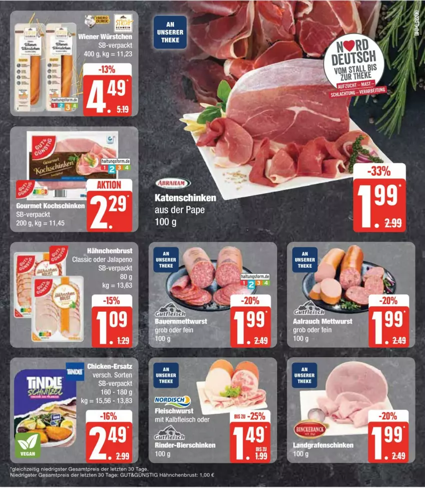 Aktueller Prospekt Edeka - Prospekte - von 25.03 bis 30.03.2024 - strona 13 - produkty: bier, bierschinken, eis, hähnchenbrust, katenschinken, reis, rind, rinder, schinken, Ti, ZTE