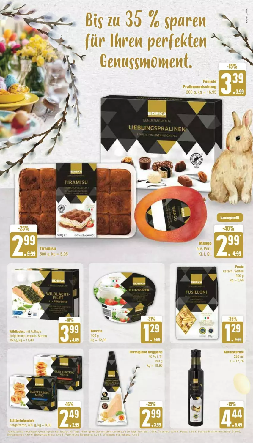 Aktueller Prospekt Edeka - Prospekte - von 25.03 bis 30.03.2024 - strona 3 - produkty: pralinen