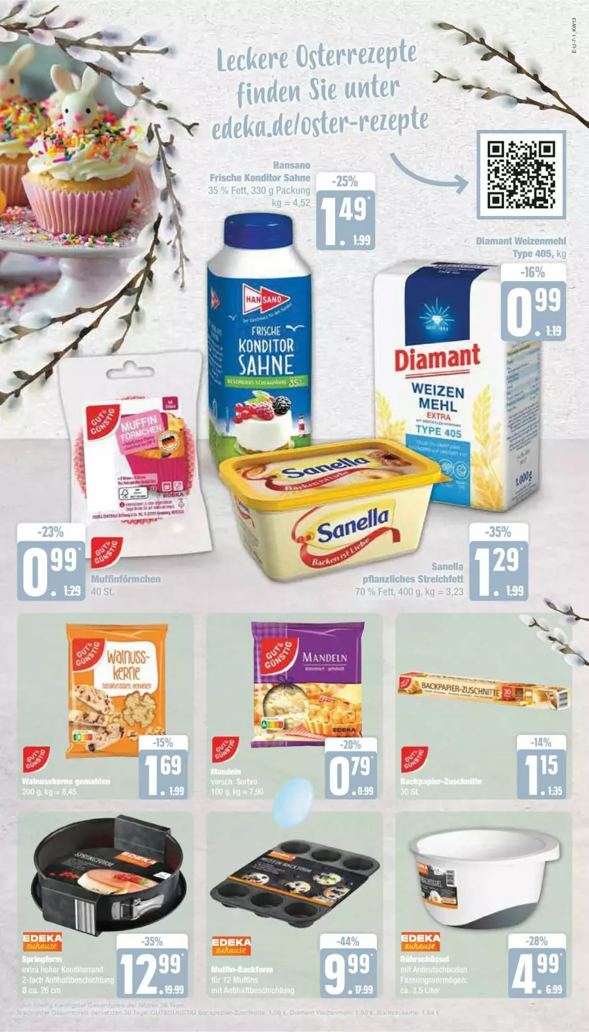 Aktueller Prospekt Edeka - Prospekte - von 25.03 bis 30.03.2024 - strona 7 - produkty: mehl