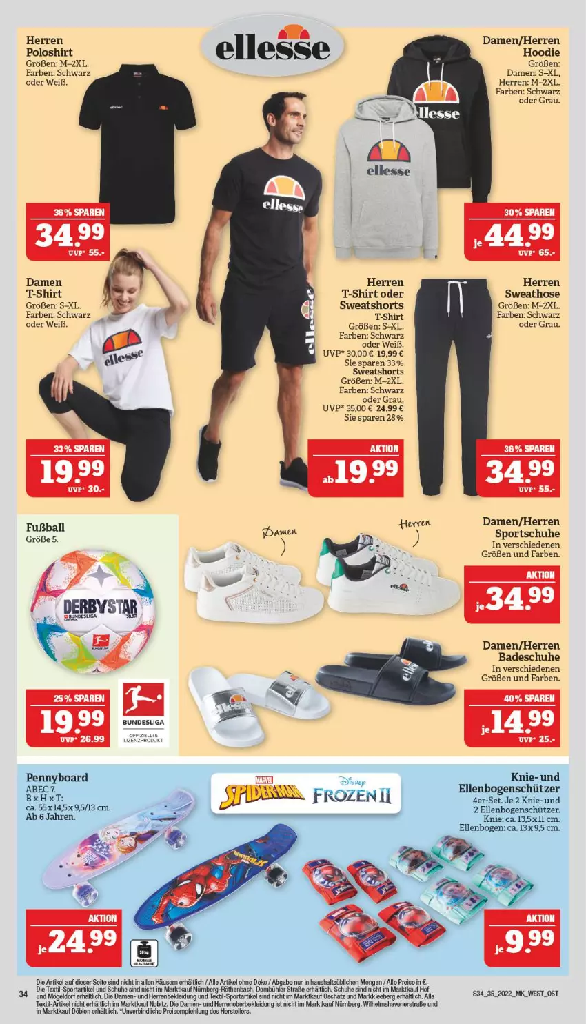 Aktueller Prospekt Marktkauf - Prospekt - von 28.08 bis 03.09.2022 - strona 38 - produkty: Bad, ball, eis, elle, herren poloshirt, hose, kleid, Kleidung, poloshirt, reis, schuhe, Schütze, shirt, shorts, Sport, sportschuhe, Sweathose, sweatshorts, T-Shirt, teller, Ti