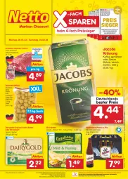 Gazetka promocyjna Netto Marken-Discount - Filial-Angebote - Gazetka - ważna od 04.02 do 04.02.2023 - strona 1 - produkty: angebot, bestpreis, bohne, butter, Dairygold, eis, gin, grünländer, hasseröder, irische butter, jacobs, jacobs krönung, kaffee, kartoffel, kartoffeln, ndk, pils, premium pils, reis, reiss, sac, schwein, schweine, speisekartoffeln, Streichzart, Ti, wein, weine, ZTE