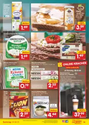 Gazetka promocyjna Netto Marken-Discount - Filial-Angebote - Gazetka - ważna od 04.02 do 04.02.2023 - strona 19 - produkty: angebot, auto, bestpreis, bio, brot, cerealien, discount, eis, espresso, frischkäse, gervais, getränk, getränke, honig, kaffee, kaffee-kapseln, kaffeekapseln, Kapselmaschine, Käse, knäckebrot, korn, kracher, kräuter, landliebe, landmilch, marken-discount, milch, Nescafé, nespresso, quark, Rauch, Reinigung, reis, ring, sim, spülmaschinen, tassimo, Ti, tisch, wasa, Zelt, ZTE