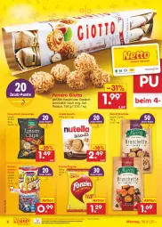 Gazetka promocyjna Netto Marken-Discount - Filial-Angebote - Gazetka - ważna od 04.02 do 04.02.2023 - strona 6 - produkty: bestpreis, brot, chips, eis, ferrero, funny-frisch, gin, giotto, haselnuss, kuchen, kuchenmeister, linsen, Meister, ndk, nuss, nutella, reis, rezept, Spezi, Ti