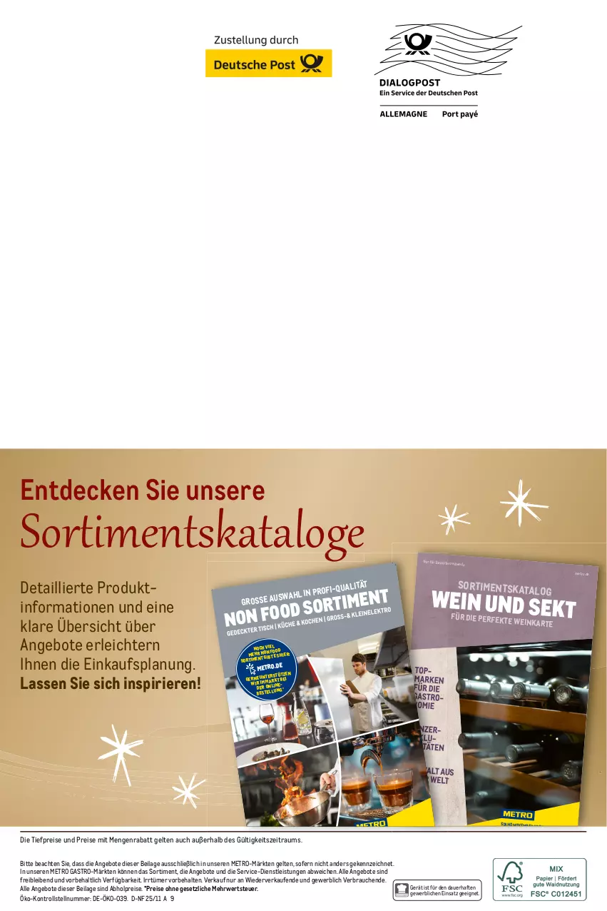 Aktueller Prospekt Metro - Saisonkatalog