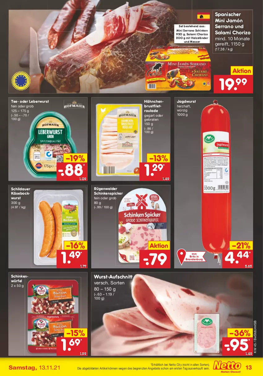 Aktueller Prospekt Netto Marken-Discount - Filial Angebote - von 08.11 bis 13.11.2021 - strona 13