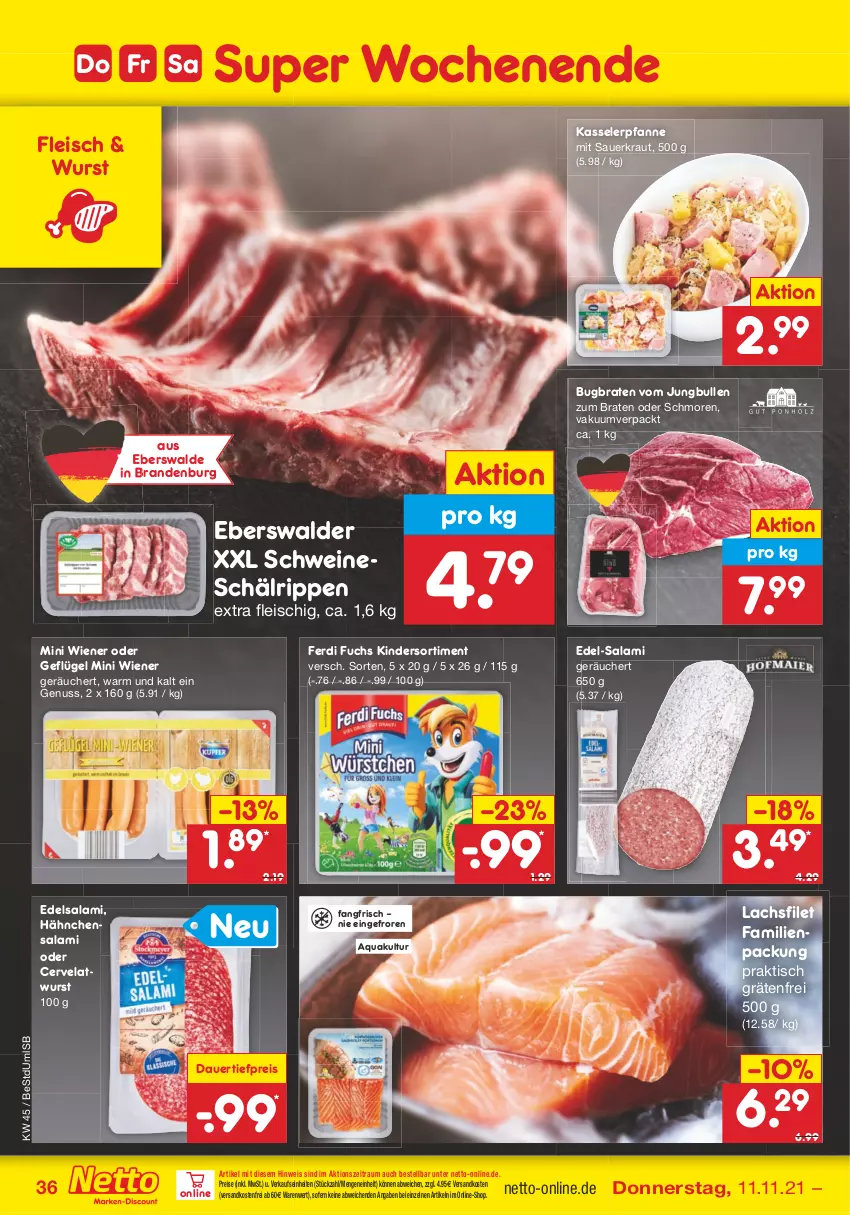 Aktueller Prospekt Netto Marken-Discount - Filial Angebote - von 08.11 bis 13.11.2021 - strona 36