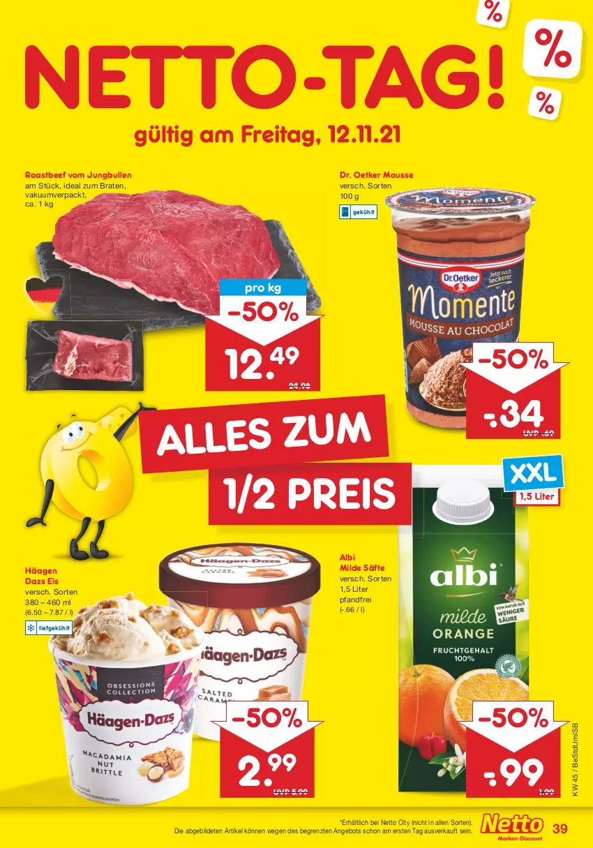 Aktueller Prospekt Netto Marken-Discount - Filial Angebote - von 08.11 bis 13.11.2021 - strona 39