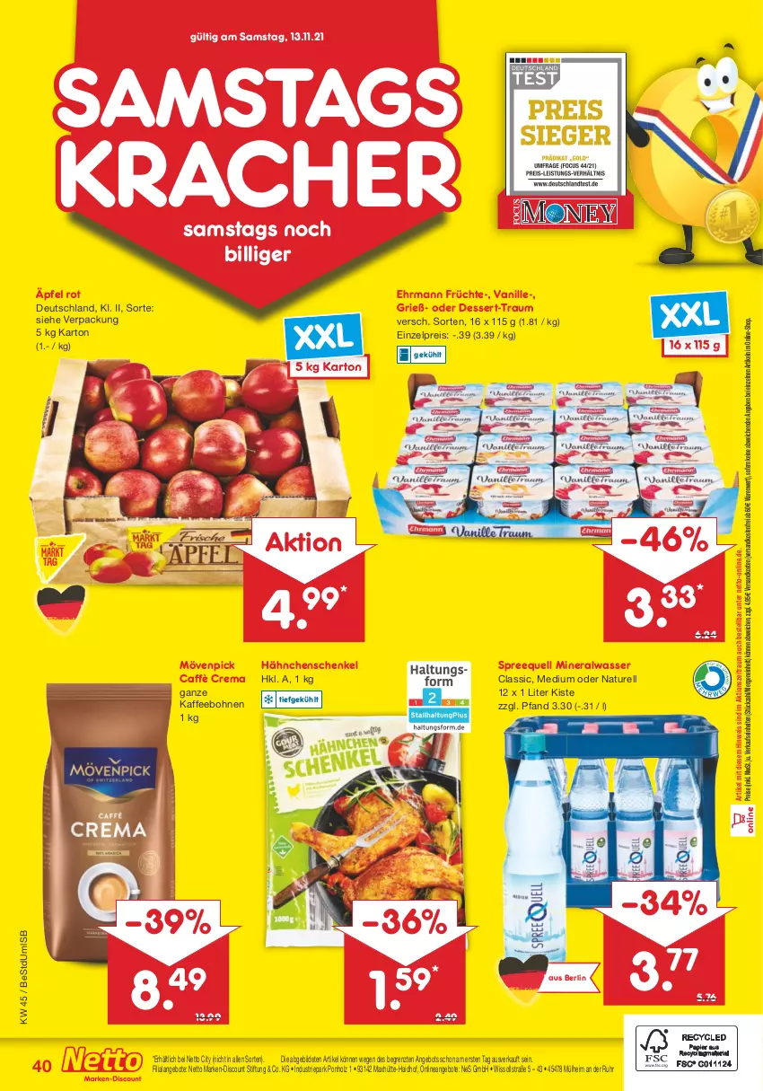 Aktueller Prospekt Netto Marken-Discount - Filial Angebote - von 08.11 bis 13.11.2021 - strona 40