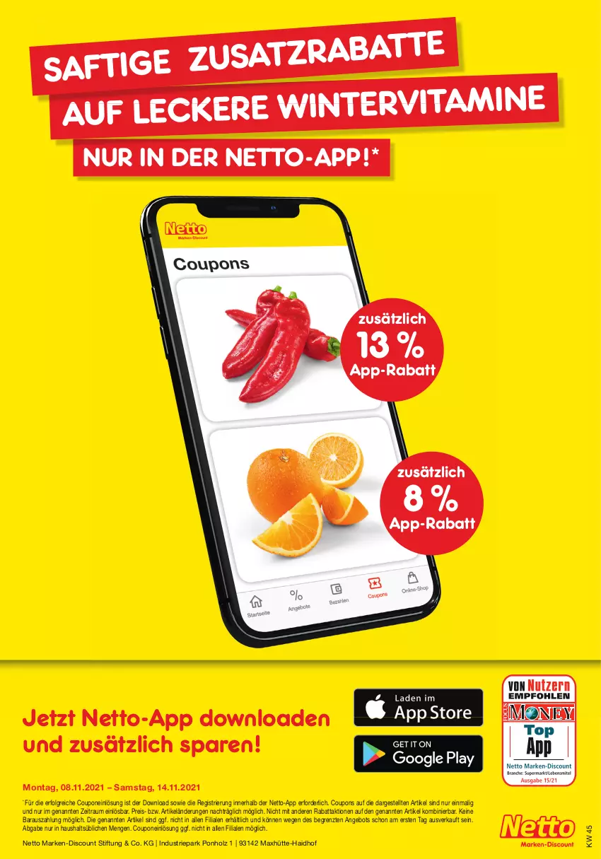 Aktueller Prospekt Netto Marken-Discount - Filial Angebote - von 08.11 bis 13.11.2021 - strona 41