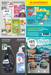 Gazetka promocyjna Edeka - Angebote der Woche - Gazetka - ważna od 26.02 do 26.02.2022 - strona 21 - produkty: baby-dry, bebivita, bio, bolognese, Coral, eier, feuchttücher, flasche, hipp, Kinder, milch, pampers, Pants, sofortrabatt, Softlan, spaghetti, Ti, tücher, vita, vollwaschmittel, waschmittel, weichspüler