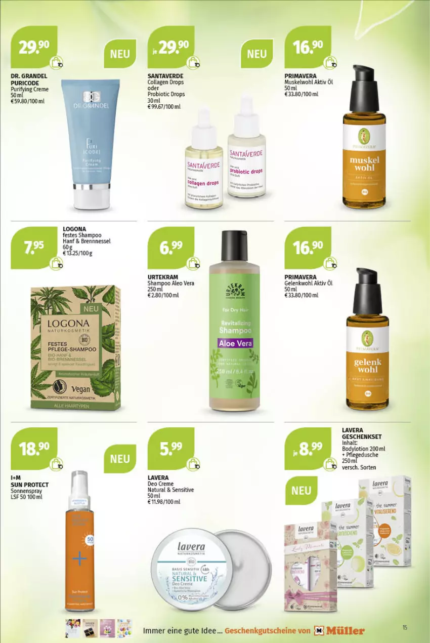 Aktueller Prospekt Mueller - Parfümerie Angebote - von 02.05 bis 14.05.2022 - strona 15 - produkty: bio, Collagen, creme, erde, natur, natura, Probiotic, shampoo, Ti