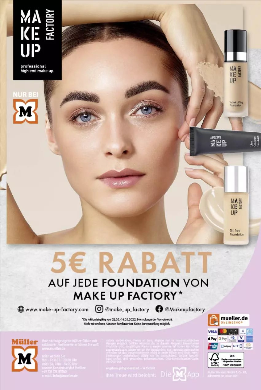 Aktueller Prospekt Mueller - Parfümerie Angebote - von 02.05 bis 14.05.2022 - strona 16 - produkty: make up, Make-up, Müller, Ti