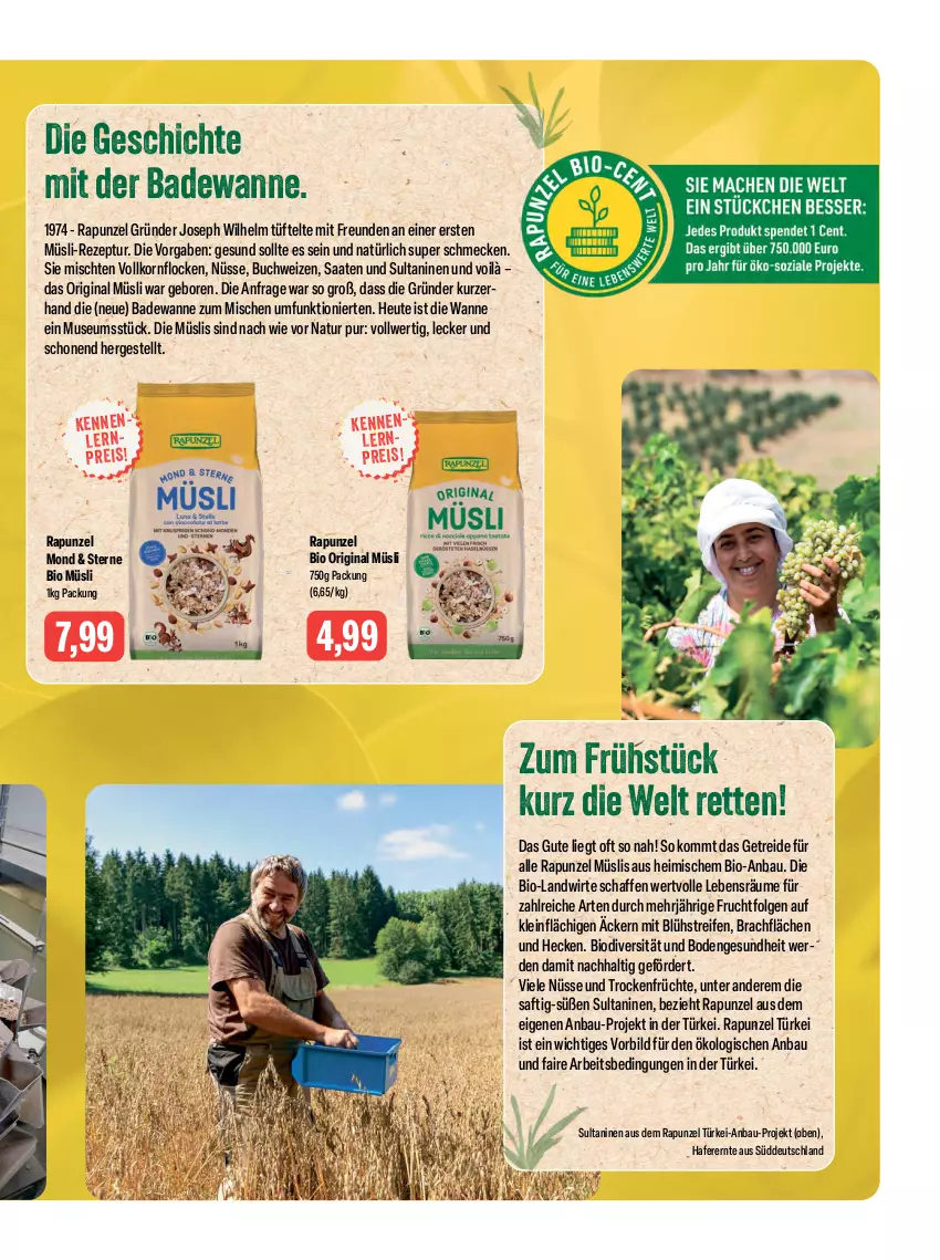 Aktueller Prospekt Feneberg - Prospekte - von 13.07 bis 15.07.2023 - strona 11 - produkty: Bad, Badewanne, Bau, bio, buch, eis, erde, frucht, früchte, Gesundheit, gin, hafer, Heu, korn, LG, müsli, natur, reifen, reis, rezept, saft, Ti, Trockenfrüchte, Wanne