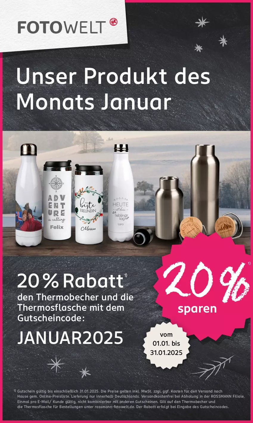 Aktueller Prospekt Rossmann - Prospekte - von 06.01 bis 31.01.2025 - strona 22 - produkty: Becher, eis, flasche, gutschein, gutscheine, LG, ndk, reis, Ti, versandkostenfrei