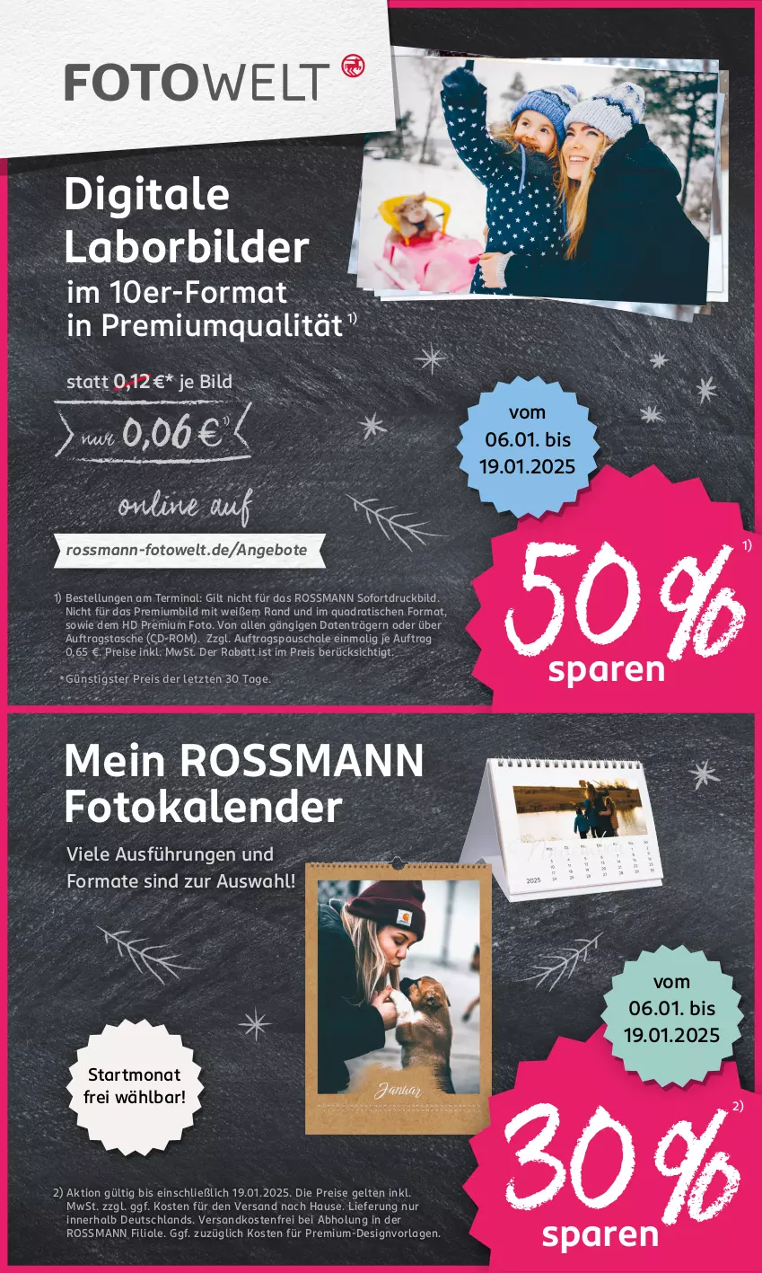 Aktueller Prospekt Rossmann - Prospekte - von 06.01 bis 31.01.2025 - strona 23 - produkty: angebot, angebote, eis, Fotokalender, ndk, quad, reis, Schal, Schale, Tasche, Ti, tisch, versandkostenfrei, ZTE