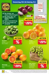 Gazetka promocyjna Lidl - Aktionsprospekt - Gazetka - ważna od 12.02 do 12.02.2022 - strona 42 - produkty: Abtei, angebot, bio, Blutorange, discount, eis, elle, frucht, LG, magazin, obst, orange, orangen, reis, rosen, Rosenkohl, Rote Zwiebel, Ti, trauben, und gemüse, zwiebel, zwiebeln