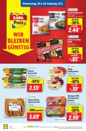 Gazetka promocyjna Lidl - Aktionsprospekt - Gazetka - ważna od 12.02 do 12.02.2022 - strona 44 - produkty: activia, chips, crunchips, danone, danone activia, dulano, eis, elle, fertiggericht, fertiggerichte, fisch, frosta, Grießpudding, lorenz, lorenz crunchips, Müller, ndk, preisvorteil, pudding, reis, salat, saupiquet, Schal, Schale, teller, thunfisch, Thunfischsalat, Ti, wiener, wiener würstchen, würstchen