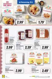 Gazetka promocyjna Lidl - Aktionsprospekt - Gazetka - ważna od 12.02 do 12.02.2022 - strona 48 - produkty: auer, aufschnitt, Cabanossi, eis, Käse, Knödel, Kohlrouladen, krakauer, ndk, pflaume, pflaumen, rouladen, Schal, Schale, schinken, schinkenkrakauer, Ti, wurst