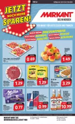 Gazetka promocyjna Markant - Prospekte - Gazetka - ważna od 21.10 do 21.10.2023 - strona 1 - produkty: angebot, angebote, Bau, drink, elle, energy drink, filet, flasche, gyros, iglo, jim beam, Käse, käsescheiben, kentucky straight, küche, Küchen, leerdammer, likör, pfanne, red bull, salami, schlemmerfilet, schoko, schokolade, schwein, teller, Ti, tuc, uhr, wein, whiskey, wiltmann