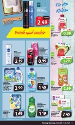 Gazetka promocyjna Markant - Prospekte - Gazetka - ważna od 21.10 do 21.10.2023 - strona 11 - produkty: beutel, Cap, deo, deodorant, duschdas, duschgel, flasche, hipp, Kinder, kraft, Kuschelweich, megaperls, nivea, olive, palmolive, Schal, Schale, shampoo, spee, spülmittel, Ti, wc frisch, WC Frisch Kraft Aktiv, weichspüler, windeln