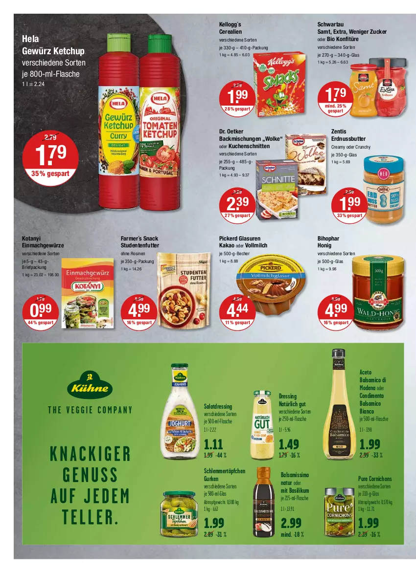 Aktueller Prospekt Vmarkt - V-Markt - von 02.06 bis 08.06.2022 - strona 8 - produkty: aceto, aceto balsamico, backmischung, Backmischungen, balsam, balsamico, balsamico bianco, basilikum, Becher, bihophar, bio, brie, butter, cerealien, condimento, Dr. Oetker, dressing, ente, erdnuss, Erdnussbutter, flasche, gewürz, gurke, gurken, Hela, honig, je 500-ml-flasche, kakao, ketchup, konfitüre, kuchen, Kuchenschnitte, mac, milch, Mode, natur, nuss, salat, salatdressing, schlemmertöpfchen, schnitten, Schwartau, sim, snack, studentenfutter, Ti, Töpfchen, vollmilch, zentis, zucker