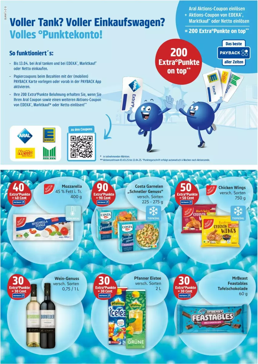 Aktueller Prospekt Edeka - Prospekte - von 03.03 bis 08.03.2025 - strona 2 - produkty: auto, chicken wings, coupon, coupons, deka, eis, eistee, elle, garnelen, LG, mozzarella, nuss, papier, payback, pfanne, Pfanner, rel, schoko, schokolade, tafelschokolade, tee, Ti, tisch, wein