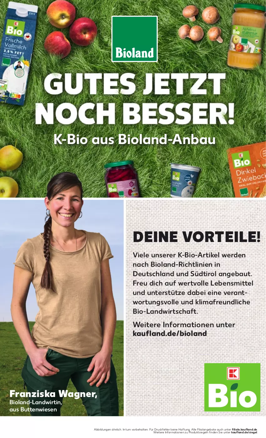 Aktueller Prospekt Kaufland - Prospekt - von 15.08 bis 21.08.2024 - strona 52 - produkty: angebot, angebote, Bau, bio, bioland, erde, lebensmittel, Ti, wagner