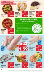 Gazetka promocyjna Kaufland - Prospekt - Gazetka - ważna od 21.08 do 21.08.2024 - strona 20 - produkty: angebot, aqua, curry, eis, elle, filet, fleisch, forelle, garnelen, genovese, Getrocknete Tomaten, grüne oliven, Käse, kokos, kräuter, lachs, lachsfilet, Laufen, mac, mandel, mandeln, maracuja, milch, olive, oliven, paprika, pesto, rel, salat, schnittkäse, seelachsfilet, Steinbeißer, Steinbeißerfilet, Ti, tisch, tomate, tomaten, weichkäse, wolfsbarsch, ZTE