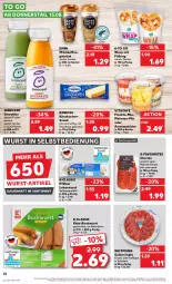 Gazetka promocyjna Kaufland - Prospekt - Gazetka - ważna od 21.08 do 21.08.2024 - strona 22 - produkty: ananas, Ananasstücke, angebot, auer, Becher, bockwurst, chorizo, emmi, exquisa, frischkäse, früchte, geback, Geflügel, getränk, gin, Innocent, kaffee, Käse, käsekuchen, kuchen, leberwurst, melone, melonen, milch, natur, paprika, saft, salami, smoothie, snack, spitzenqualität, Ti, vita, wiltmann, wrap, wurst, wurst in selbstbedienung, ZTE