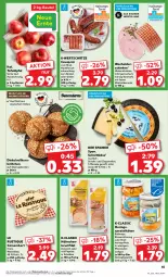 Gazetka promocyjna Kaufland - Prospekt - Gazetka - ważna od 21.08 do 21.08.2024 - strona 45 - produkty: angebot, angebote, Bau, beutel, bismarck, braten, brötchen, brustfilet, camembert, cevapcici, eis, filet, filets, fleisch, geback, grill, hackfleisch, hähnchenbrust, hähnchenbrustfilet, hering, Herings, heringsfilets, hinterschinken, Käse, korn, Le Rustique, marinade, mehl, milch, mit paprika, paprika, reis, rind, ring, schinken, schnittkäse, Spezi, tafeläpfel, Ti, weichkäse, ZTE