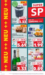 Gazetka promocyjna Kaufland - Prospekt - Gazetka - ważna od 21.08 do 21.08.2024 - strona 8 - produkty: alkohol, angebot, Becher, beere, beeren, creme, fisch, fischstäbchen, frosta, frucht, heidelbeere, heidelbeeren, jahrgangssekt, joghur, joghurt, Kinder, kinder schokolade, lachs, milch, mumm, oder yogurette, passionsfrucht, purland, riegel, schoko, schokolade, schokoriegel, schwein, schweine, schweinenacken, sekt, Ti, wein, weine, Yo, yogurette, ZTE