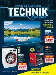 Gazetka promocyjna Metro - Technik Spezial - Gazetka - ważna od 29.06 do 29.06.2022 - strona 1 - produkty: angebot, angebote, auto, Bau, baumwolle, dell, eis, elle, fernseher, flasche, Glastür, kühlschrank, Metro, Mode, Rauch, Reinigung, reis, Schrank, Spezi, teller, Ti, top-hit, uhd, wolle
