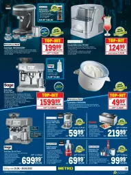 Gazetka promocyjna Metro - Technik Spezial - Gazetka - ważna od 29.06 do 29.06.2022 - strona 13 - produkty: auer, auto, Behälter, Cap, cappuccino, cin, creme, decke, Deckel, dessert, desserts, edelstahl, edelstahlmesser, eis, eiscreme, eismaschine, eiswürfel, eiswürfelbereiter, elle, ente, espresso, Intel, kaffee, Kaffeemühle, KitchenAid, küche, Küchen, küchenmaschine, lack, latte, leine, messer, milch, milchaufschäumer, Mixer, Reinigung, reis, Ria, rwe, sahne, Sorbet, stabmixer, tee, Teebereiter, teller, Ti, tisch, top-hit, touchscreen, wasser, wasserfilter, wassertank, weck, würfel