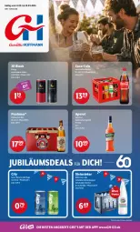 Gazetka promocyjna Getraenke Hoffmann - Prospekte - Gazetka - ważna od 19.09 do 19.09.2026 - strona 1 - produkty: Alwa, angebot, angebote, aperitif, aperol, bier, coca-cola, cola, ecco, eis, hugo, Jubiläums, lack, mineralwasser, natürliches mineralwasser, Paula, paulaner, rosato, Steinsieker, Ti, wasser