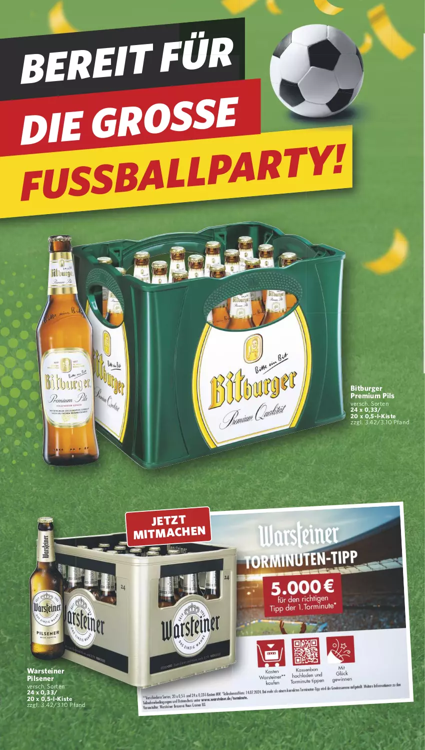 Aktueller Prospekt Combi - Prospekte - von 03.06 bis 29.06.2024 - strona 4 - produkty: bitburger, burger, mac, pils, pilsener, premium pils, steiner, warsteiner