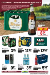Gazetka promocyjna Metro - Food - Gazetka - ważna od 27.04 do 27.04.2022 - strona 18 - produkty: alkohol, alkoholfreie getränke, bier, Biere, bio, bionade, bitburger, bitburger pils, budweiser, burger, drink, eier, eis, elle, energy drink, fever-tree, flasche, getränk, getränke, lack, nuss, Palette, pils, pilsener, pril, Spaten, Spezi, Ti, tonic, tonic water, top-hit, weissbier